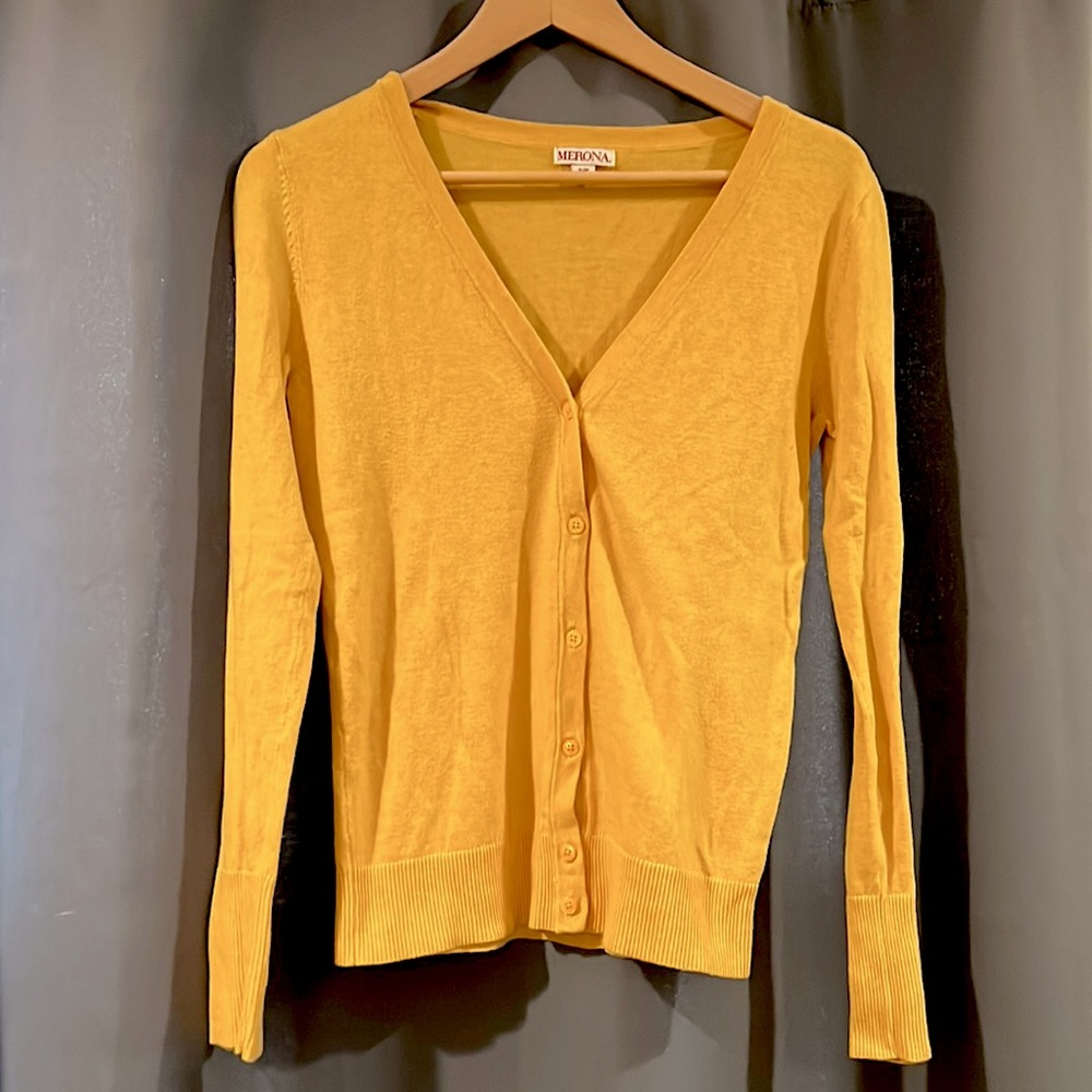 Merona Mustard Cardigan